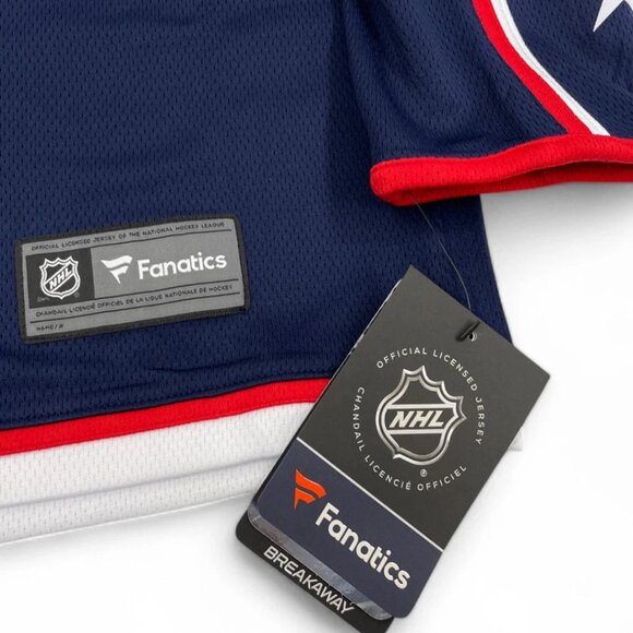 NEW Columbus Blue Jackets NHL Hockey Licensed SEWN Fanatics Youth Jersey L/XL - Picture 8 of 12
